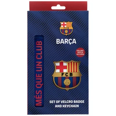 Бейдж Kite набір на липучці та підвіска FC Barcelona, 2 шт (BC25-3010)