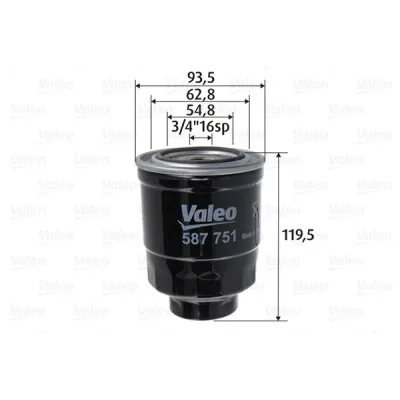 Фільтр паливний Valeo 587751
