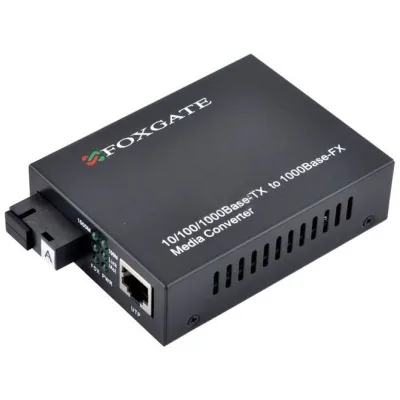 Медіаконвертер EC-Q-1G-1SM-1310nm-20-LFP FoxGate