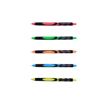 Ручка масляна Buromax автоматична LIVE TOUCH, RUBBER TOUCH, 0,7 мм, синя (BM.8270)