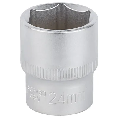 Торцева головка Sigma шестигранна коротка 1/2" 24мм CrV mid (6071241)
