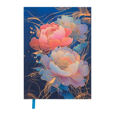Тижневик Buromax недатований PEONY, A5, темно-синій 336 сторінок (BM.20170-03)