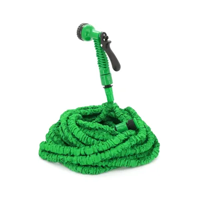 Шланг для поливу Voltronic KY-450G, 15-45м/150ft, + розпилювач, насадка на кран, Green, Box (KY-450G)
