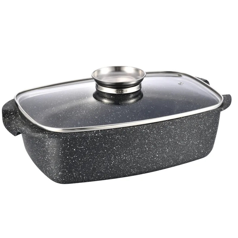 Жаровня Gusto покриття Marble 5,5 л (GT-2504-32)