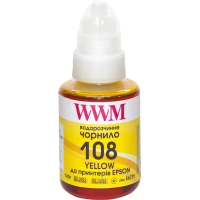 Чорнило WWM Epson L8050/L18050 140г Yellow KeyLock (E108Y)