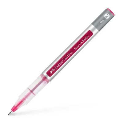 Ролер Faber-Castell Free Ink rollerball, колір чорнила темно-червоний, 0,7 мм, одноразова (29132)