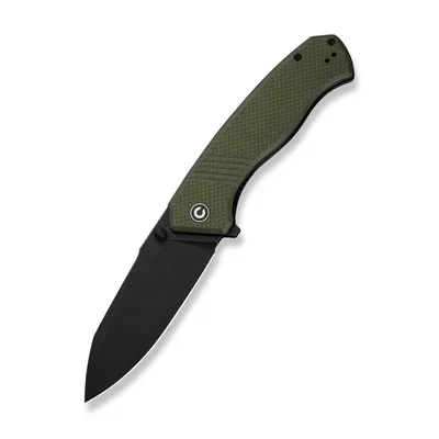 Ніж складаний туристичний Civivi Placoid, (9.3 см) 14C28N / G10 темно-зелений