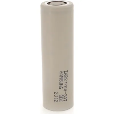 Акумулятор 21700 3000mAh, 7.2(14.4)A, 4.2/3.69/2.5V, Gray Samsung (INR21700(30T) / 28227)