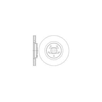 Гальмівний диск HI-Q SD4239 (упаковка 2 шт)