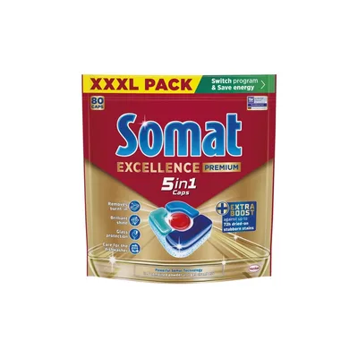 Таблетки для посудомийних машин Somat Excellence 5-в-1 80 шт. (9000101831658)