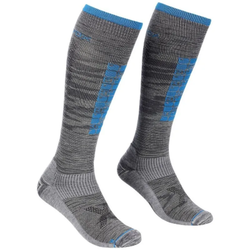 Шкарпетки Ortovox Ski Compression Long Socks Mns grey blend - 42-44 - сірий (025.001.0122)