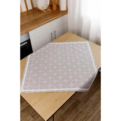 Скатертина Прованс La Nuit "Агата" Вензель (капучино) 85х85 см (016274)