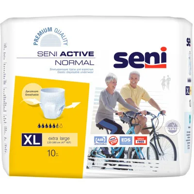 Підгузки для дорослих Seni Active Normal Extra Large 10 шт (5900516693060_5900516691844)