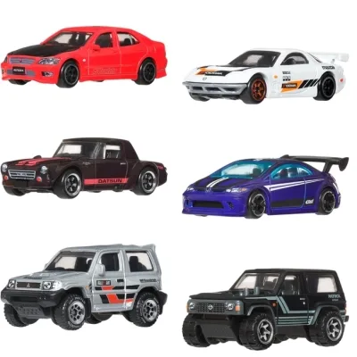 Масштабна модель автомобіля Hot Wheels Набір автомоделей Silver series Дорогами Японії (JLB23)