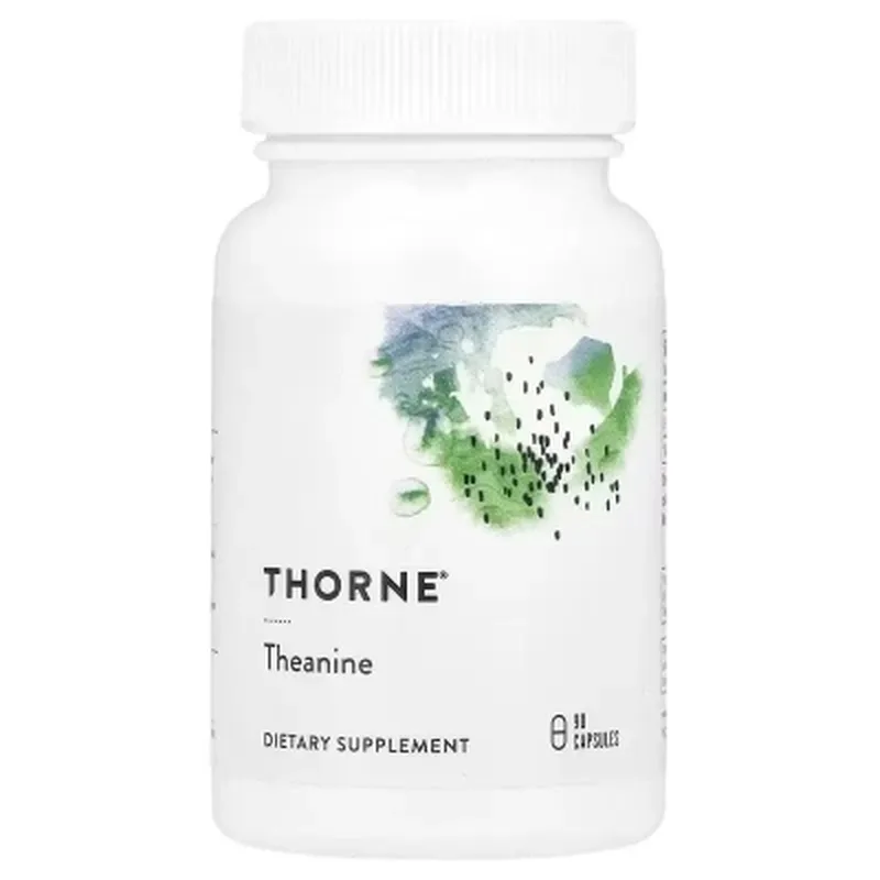 Вітамінно-мінеральний комплекс Thorne Research Теанін, Theanine, 90 капсул (THR-50801)