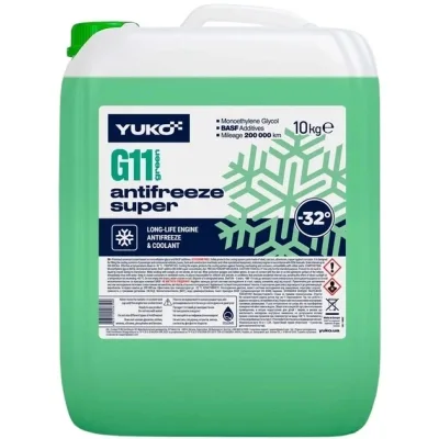 Антифриз Yuko -32 Super G11 зелен. ПЕ кан.10л (4823110406199)