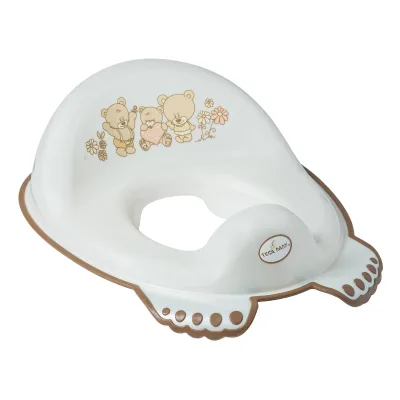 Накладка на унітаз Tega Baby Teddy Bea антиковзка, white pearl (MS-016-118)
