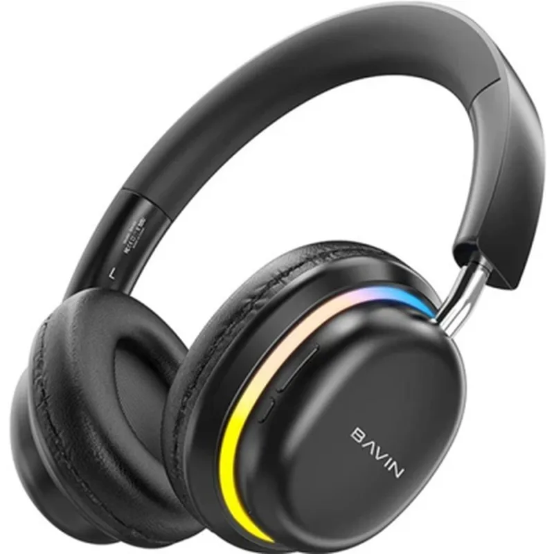 Навушники BAVIN BH-53 Hi-Res RGB LIGHT Black (HB-BH-53 BK)