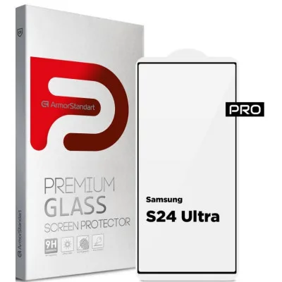 Скло захисне Armorstandart Pro Samsung S24 Ultra Black (ARM72438)
