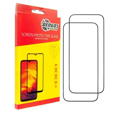 Скло захисне Dengos iPhone 17 Air Black 2 pcs (DG-TG2P-86)
