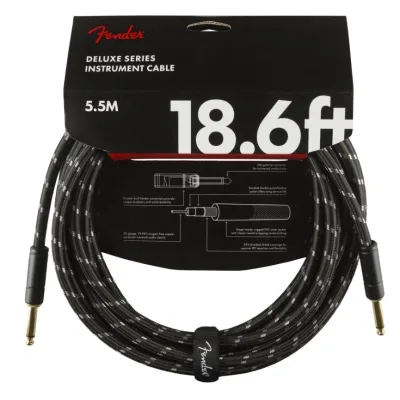 Інструментальний кабель Fender Cable Deluxe Series 18.6ft Black Tweed 5.5 m (228440)