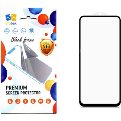 Скло захисне Drobak Poco F5 Pro (Black) (535314) (535314)