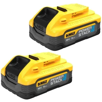 Акумулятор до електроінструменту DeWALT 18 XR Li-lon PowerStack 5Ah, 2 шт. (DCBP518H2)