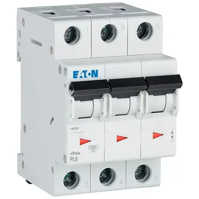 Автоматичний вимикач Eaton 3-п. М3 С 63А PL6 6кА