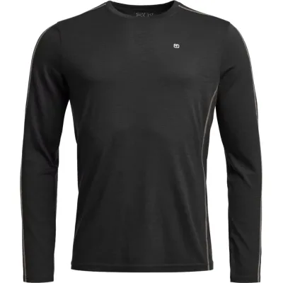 Термокофта Ortovox 185 Rock'n'Wool Long Sleeve Mns black raven - L - чорний (025.001.1287)
