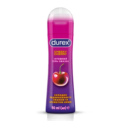 Інтимний гель-змазка Durex Play Cherry зі смаком та ароматом вишні (лубрикант) 50 мл (4820108005099)