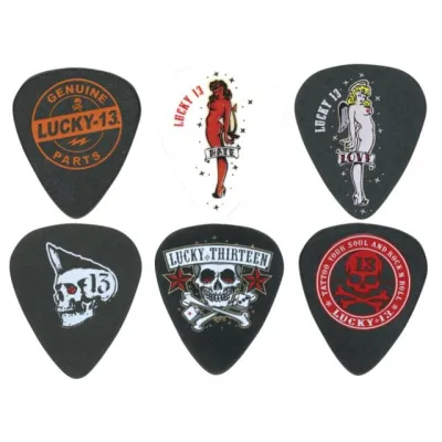 Медіатор Jim Dunlop Lucky 13 Artist Series Pick .60mm 6 шт. (L13BP.60)