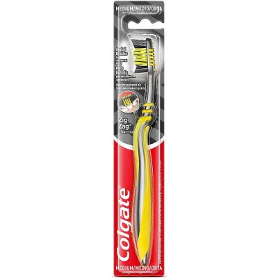 Зубна щітка Colgate Зіг Заг Деревне вугілля Жовта (2170000000114)
