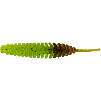 Силікон рибальський FishUP Tanta 2" 243 - Chartreuse/Green Pumpkin (9шт/уп) (1864.01.13)