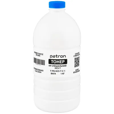 Тонер HP HCS-T, 1 кг, cyan Patron (PN-HCS-T-C-1)
