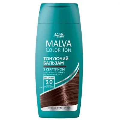 Відтінковий бальзам Acme Color Malva Color Ton 3.0 - Темно-каштановий 180 мл (4823115503398)