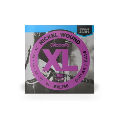 Струни для гітари D'Addario XL Nickel Wound Fender Bass VI (24-84) (EXL156)