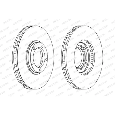 Гальмівний диск FERODO DDF1658
