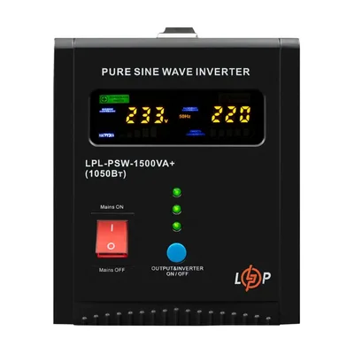 Пристрій безперебійного живлення LogicPower LPL-PSW-1500VA+ ( 1050W ) 12V (37720)