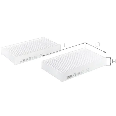 Фільтр салону ALPHA FILTER AF5164-2