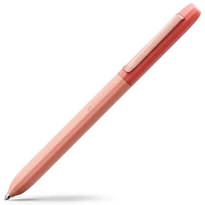 Ручка кулькова Faber-Castell поворотна серії AVORI Inner Fire, колір корпусу рожевий, синя ХВ (1,0 мм) (33071)