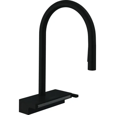 Змішувач Hansgrohe Aquno Select M81 , 22 см , чорний матовий (73837670)