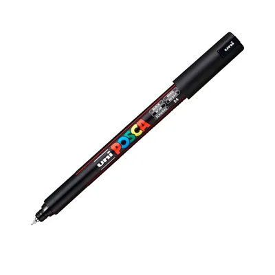 Маркер UNI Posca PC- 1MR 0.7 мм Чорний (PC-1MR BLACK(N))