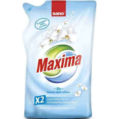 Кондиціонер для білизни Sano Maxima Bio змінна упаковка 1 л (7290010935512)