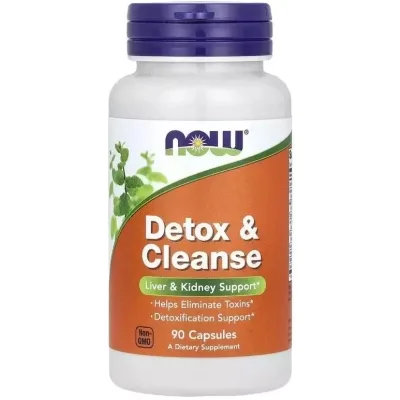 Вітамінно-мінеральний комплекс Now Foods Детокс та очищення організму, Detox & Cleanse, 90 капсул (NOW-02456)
