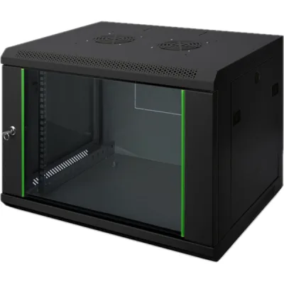 Шафа настінна Digitus Wall Mounting Dynamic Basic 19" 12U глибина 600, RAL 9005 (DN-1912-U-EC-SW)