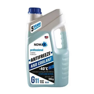 Антифриз NOWAX BLUE G11 10кг (NX10002)