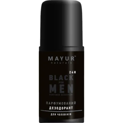 Дезодорант Mayur Black For Men Парфумований для чоловіків 50 мл (4820230954982)