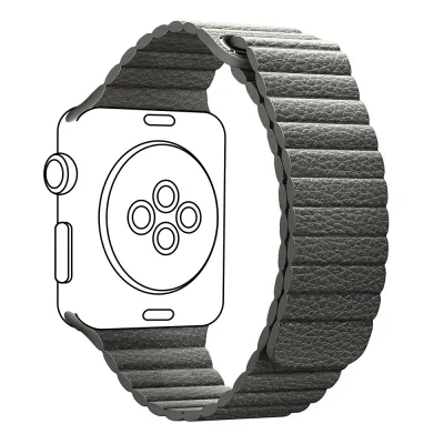 Ремінець до смарт-годинника Armorstandart Leather Loop для Apple Watch 42 (Series 11-10)/41/40/38 Grey (ARM48654)