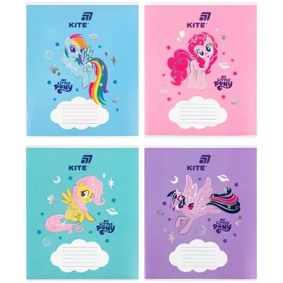 Зошит Kite My Littke Pony, 12 аркушів, коса лінія (LP26-235)