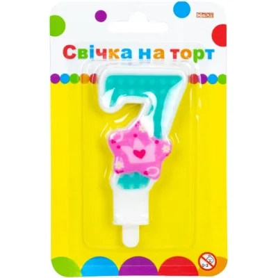 Свічка Maxi Princess "7" висотою 7,62 см (MX622050-7)